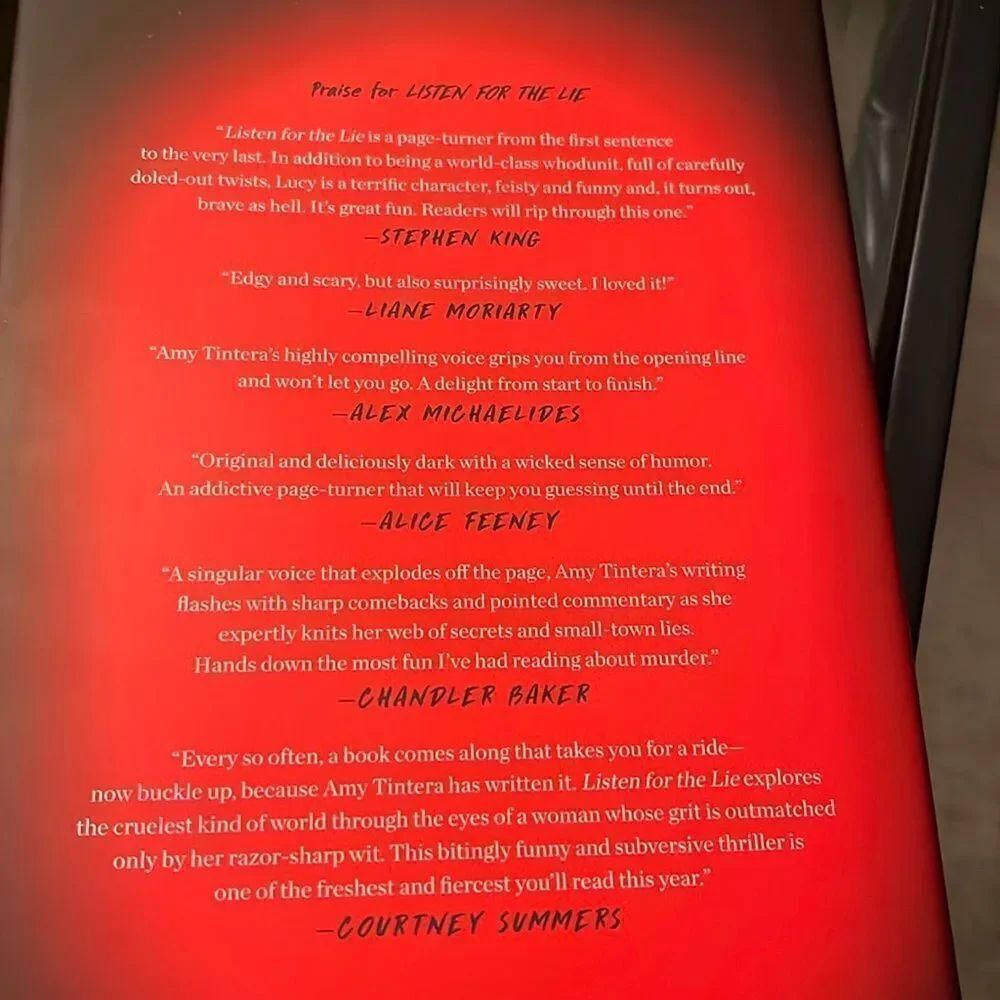 LISTEN FOR THE LIE AMY TINTERA - Picture 3 of 4